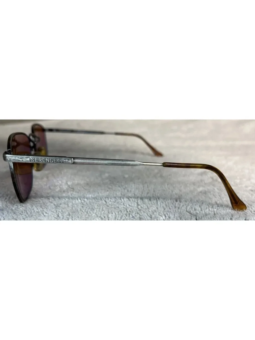 Vintage Serengeti Mariner Antique Rose Metal 5581 Sunglasses Rose Red Lenses